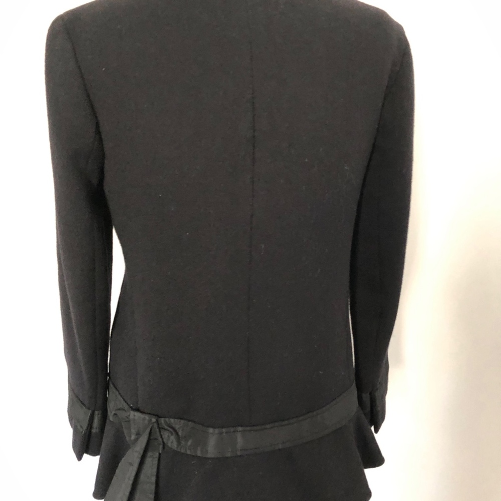 Prada Ruffle Wool Pea Coat - Picture 3 of 8